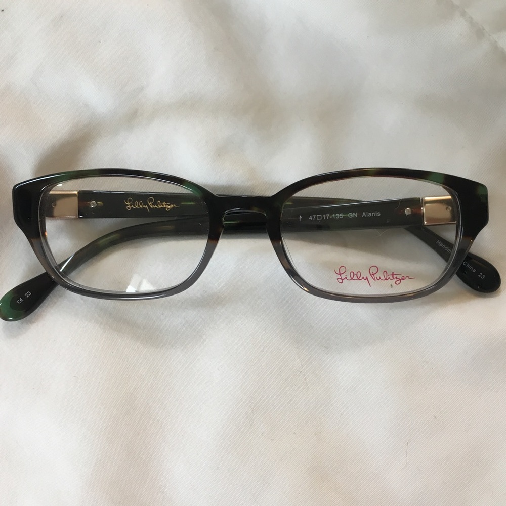 NEW Lilly Pulitzer "Alanis" eyeglasses and case - Picture 2 of 4